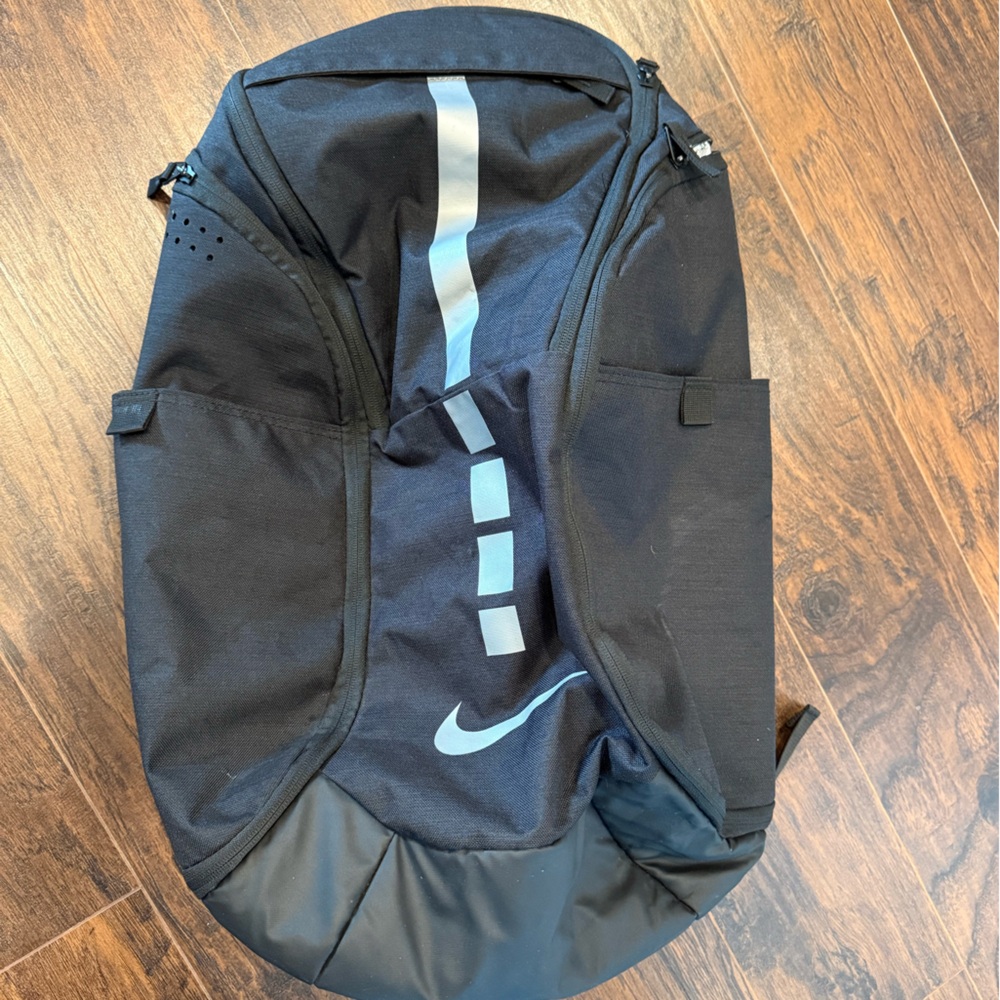 Nike Black Backpack with Silver Accents